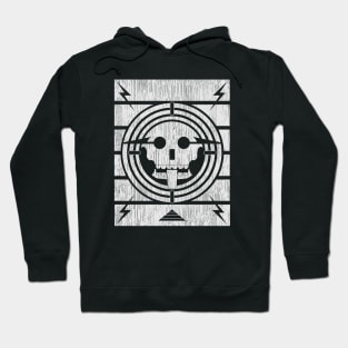 Face of Death Radio-White Distressed Hoodie